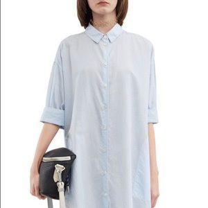 Acne Studios Lash oversized striped shirt dress